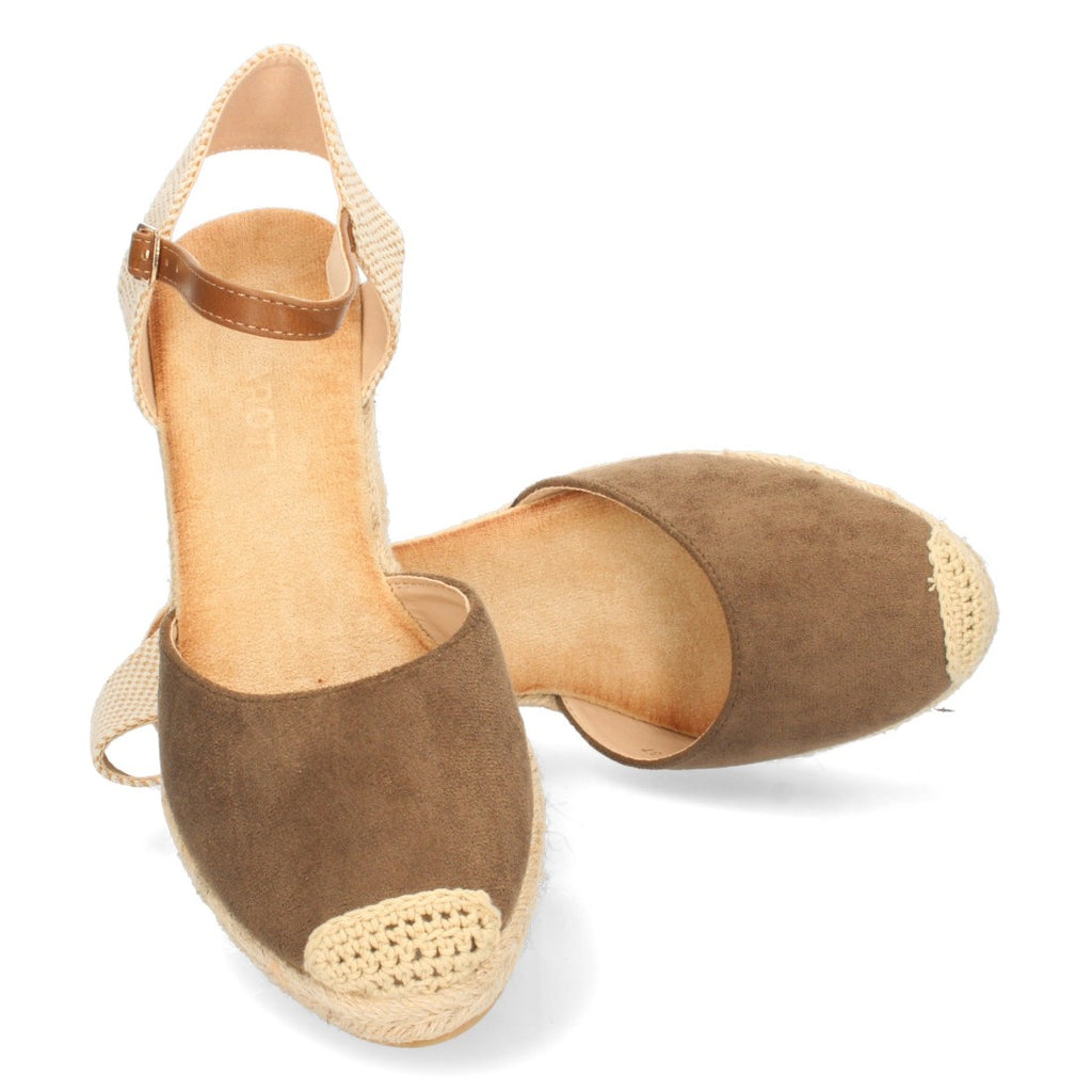 Sandalias Planas Verde Elegantes Mujer