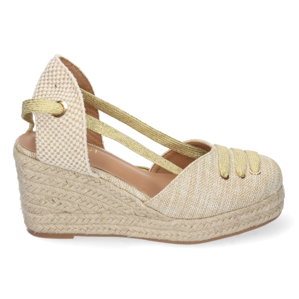 Sandalias Doradas Mujer Elegantes Fiesta