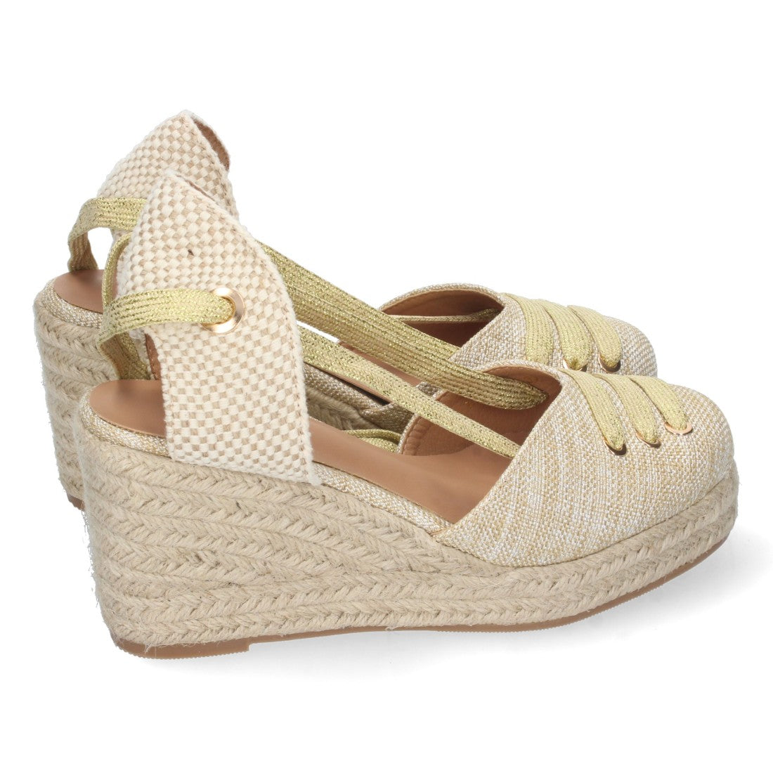 Sandalias Doradas Mujer Elegantes Fiesta
