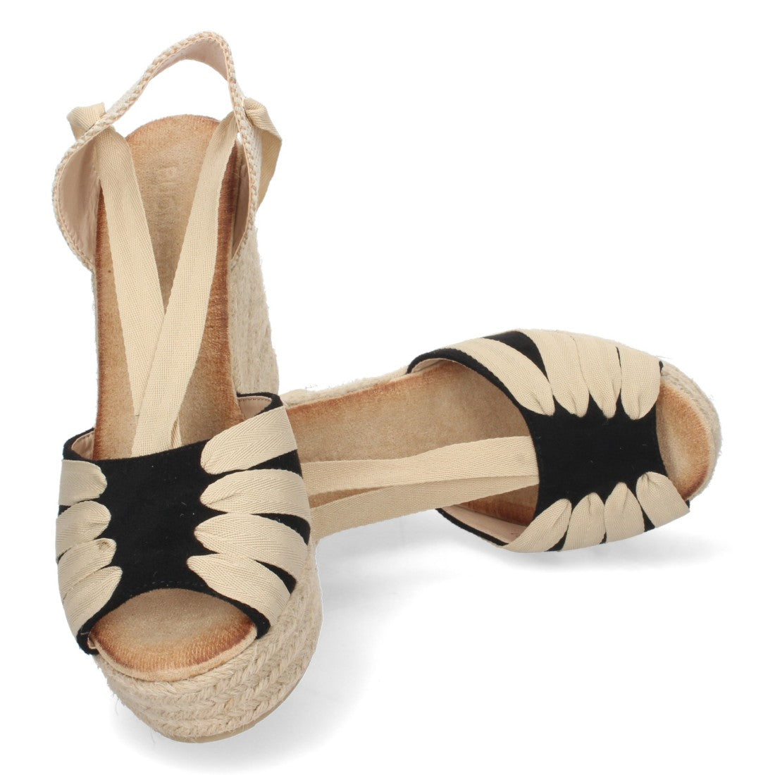 Sandalias Planas Negro Clásicas Mujer