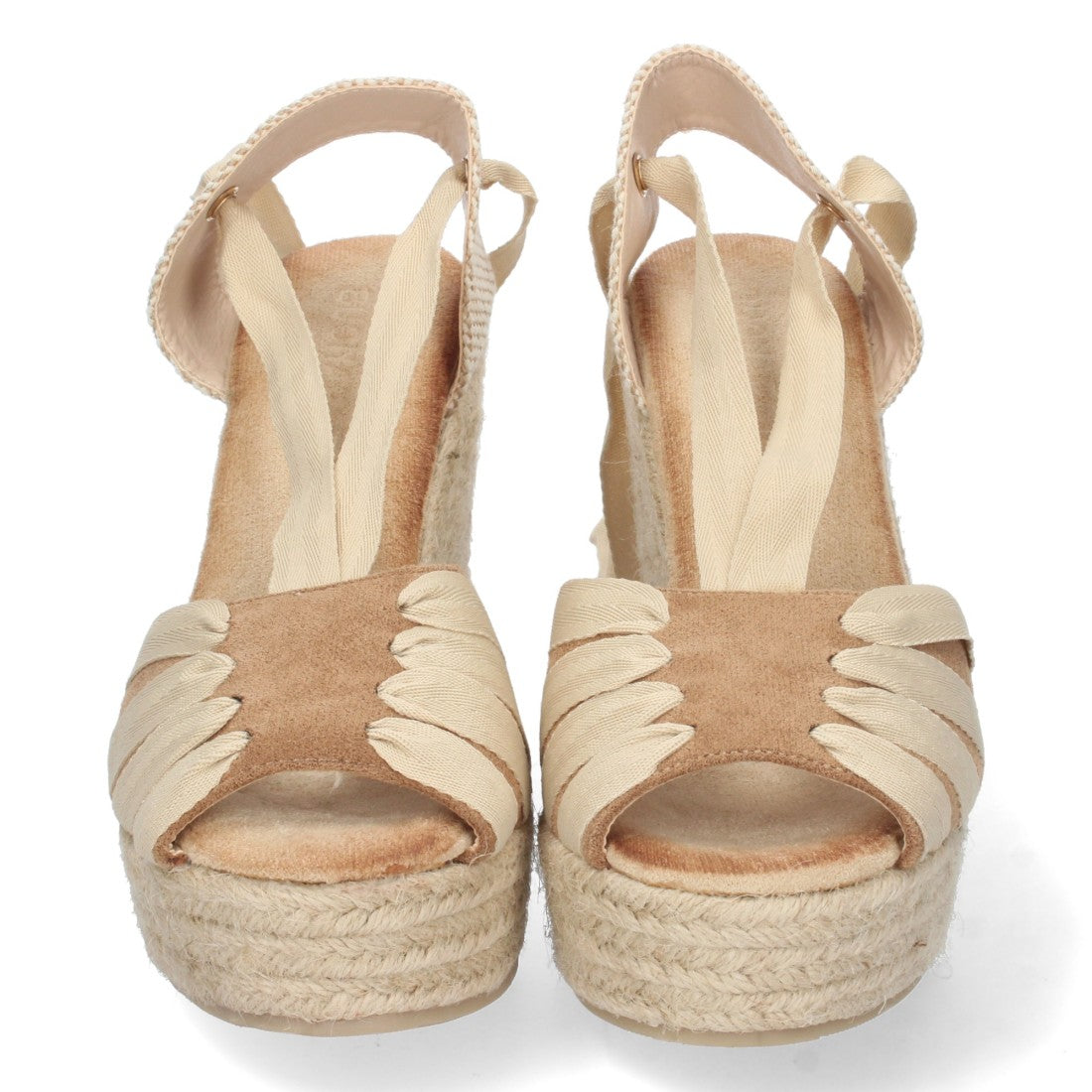 Sandalias Planas Camel Elegantes Mujer
