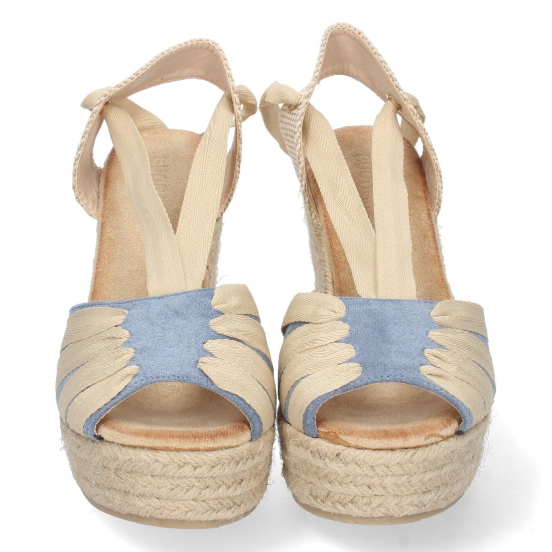 Sandalias Planas Azul Mujer