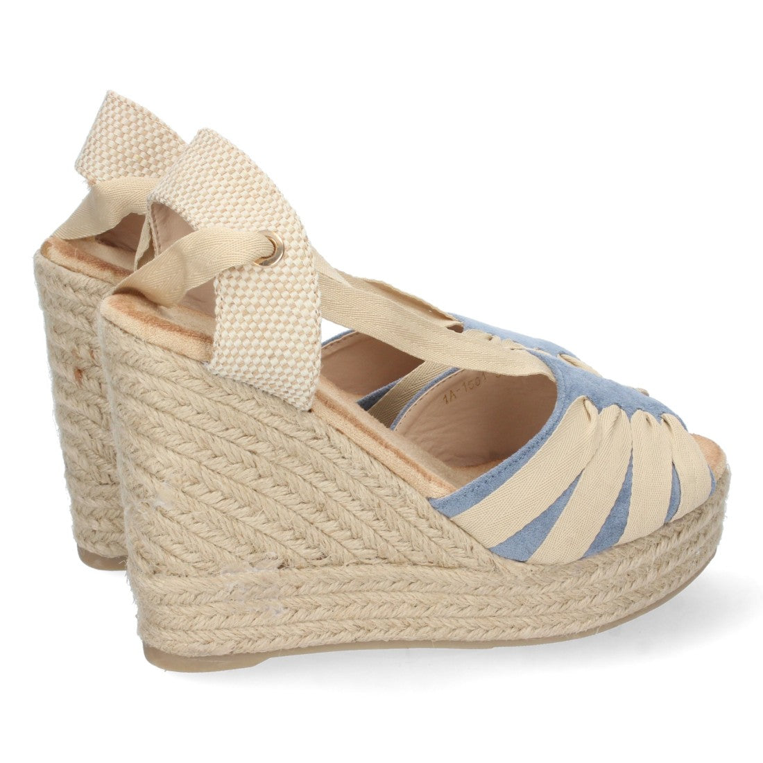 Sandalias Planas Azul Mujer