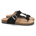 Sandalias Blancas Planas Bio Esclava Hebilla