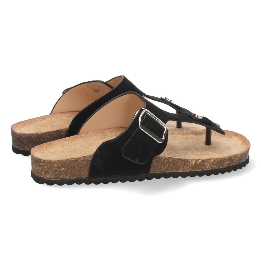 Sandalias Blancas Planas Bio Esclava Hebilla