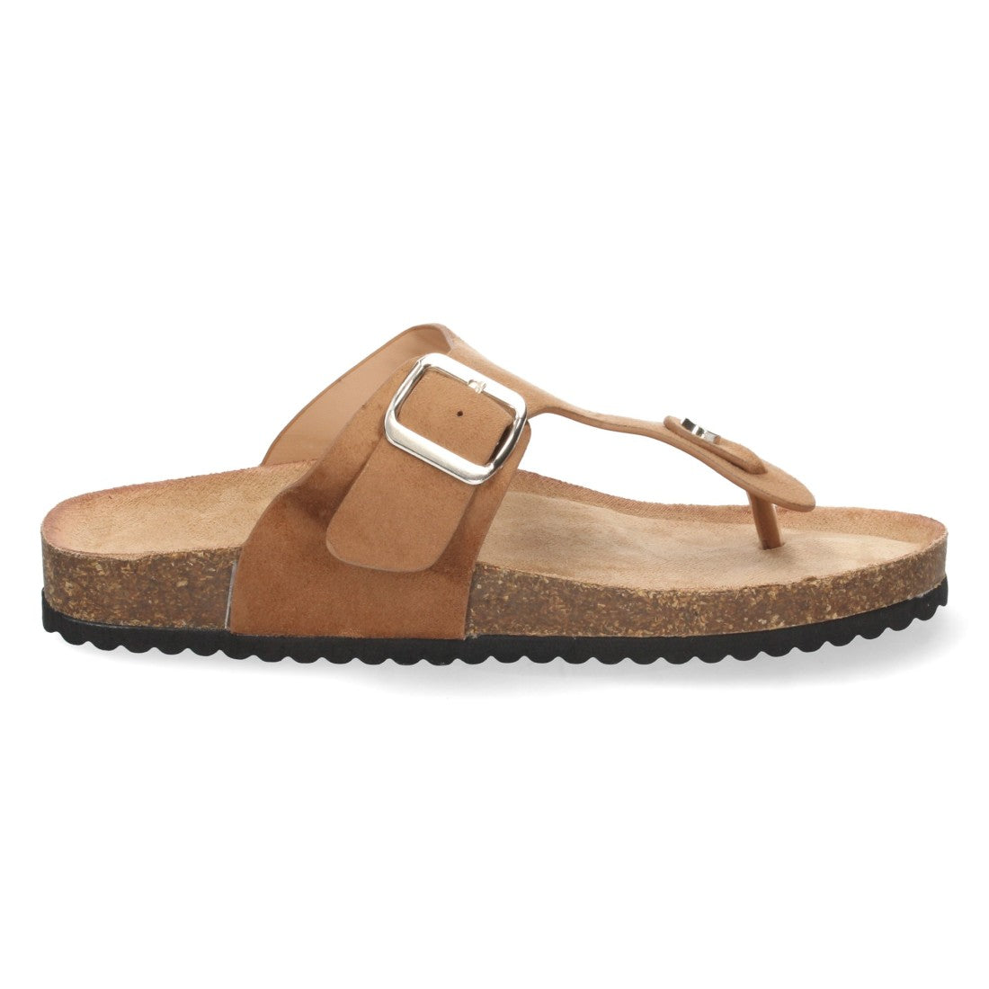 Sandalias Camel Planas Cómodas Mujer