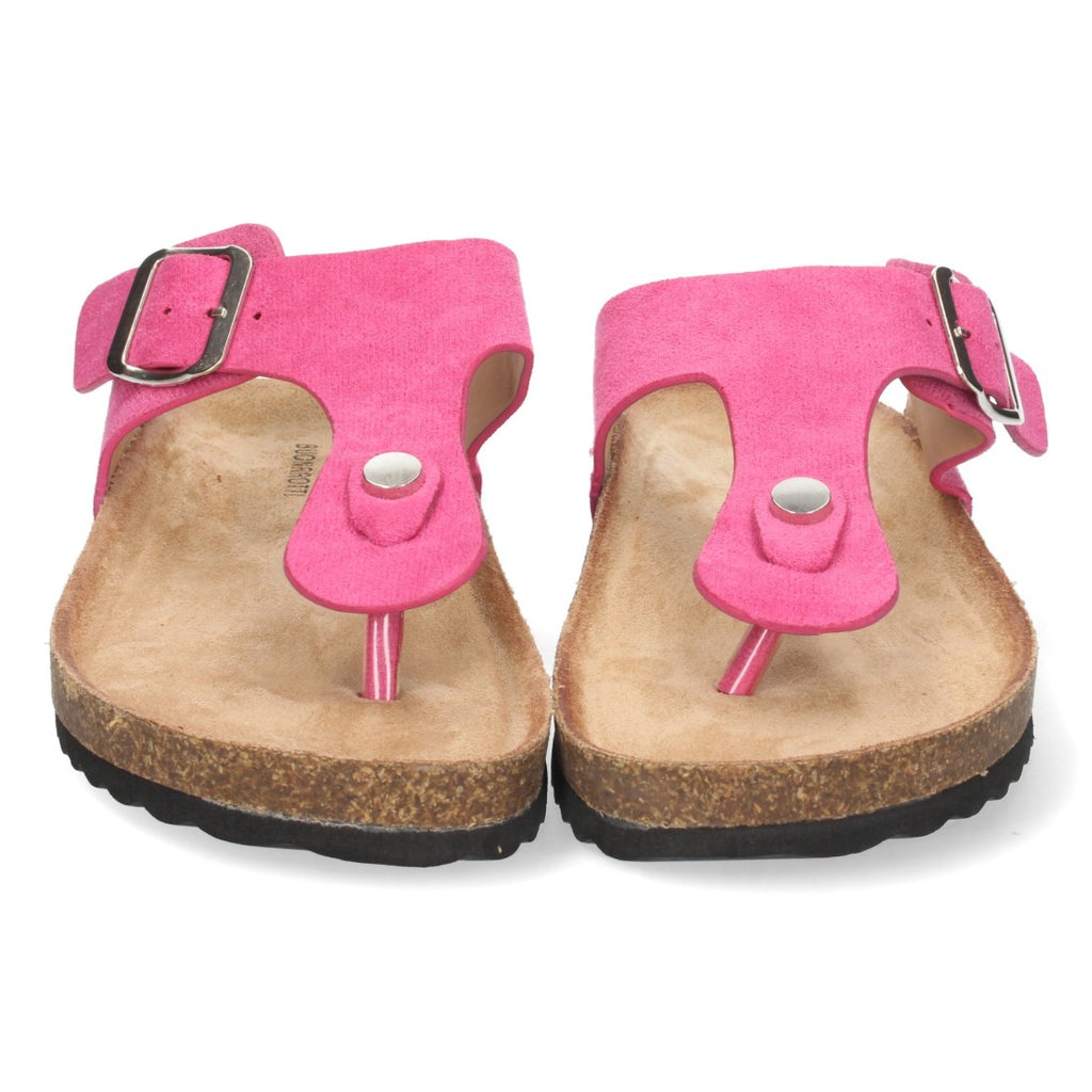 Sandalias Fucsia Planas Ligeras Verano Mujer