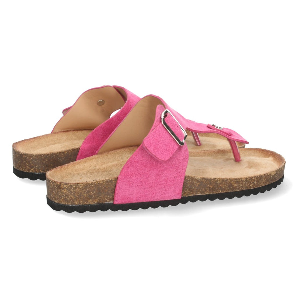 Sandalias Fucsia Planas Ligeras Verano Mujer