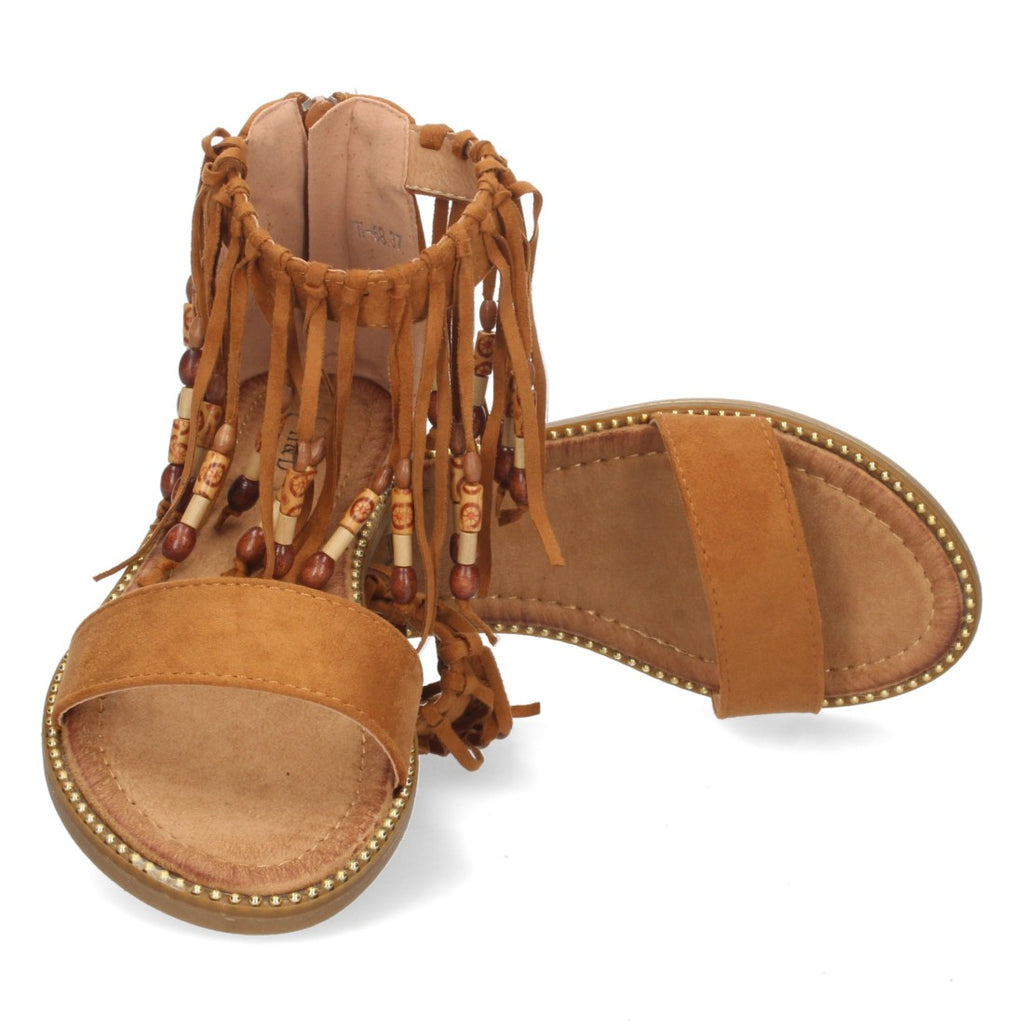 Sandalias Camel Mujer Verano Cómodas