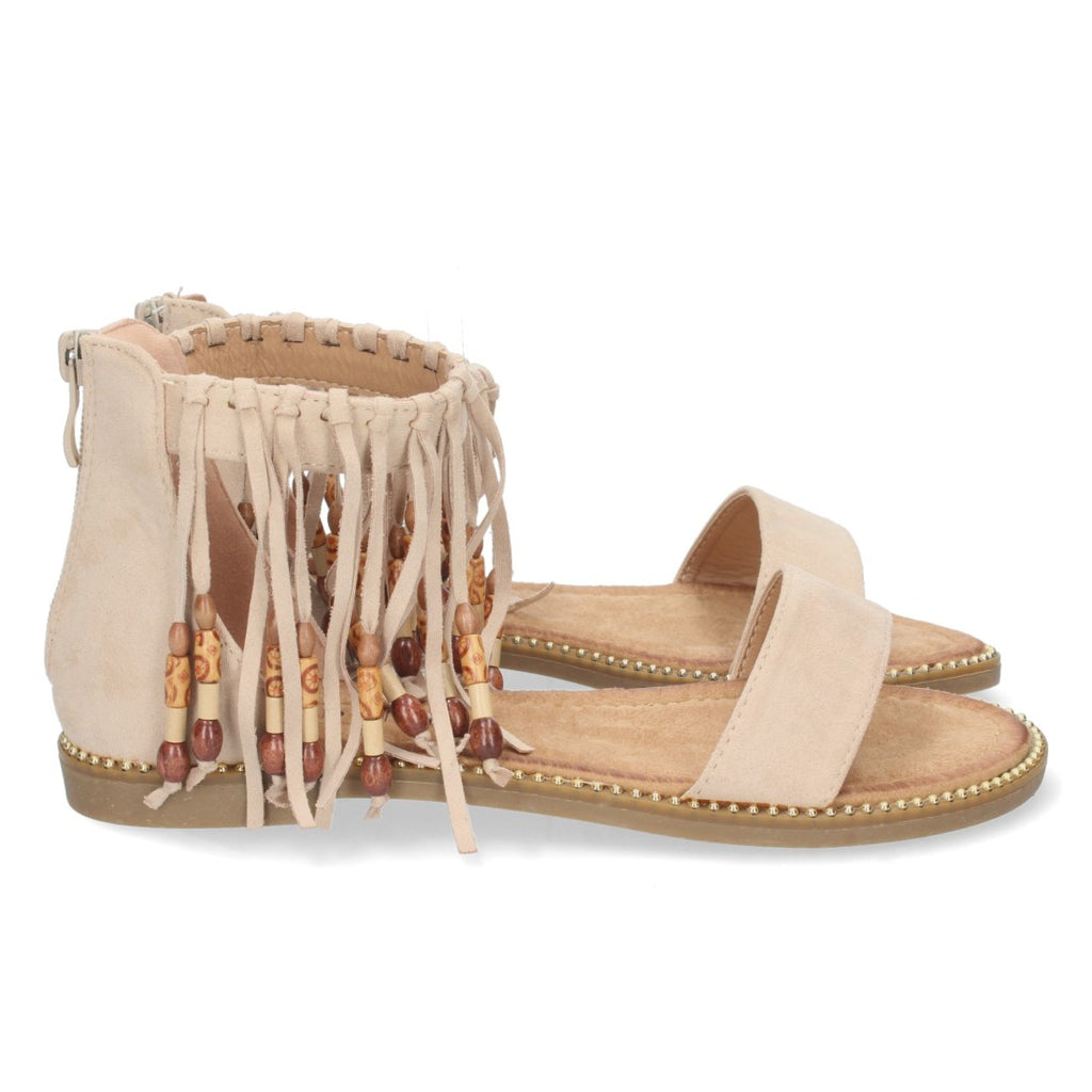 Sandalias Beige Mujer Verano Cómodas