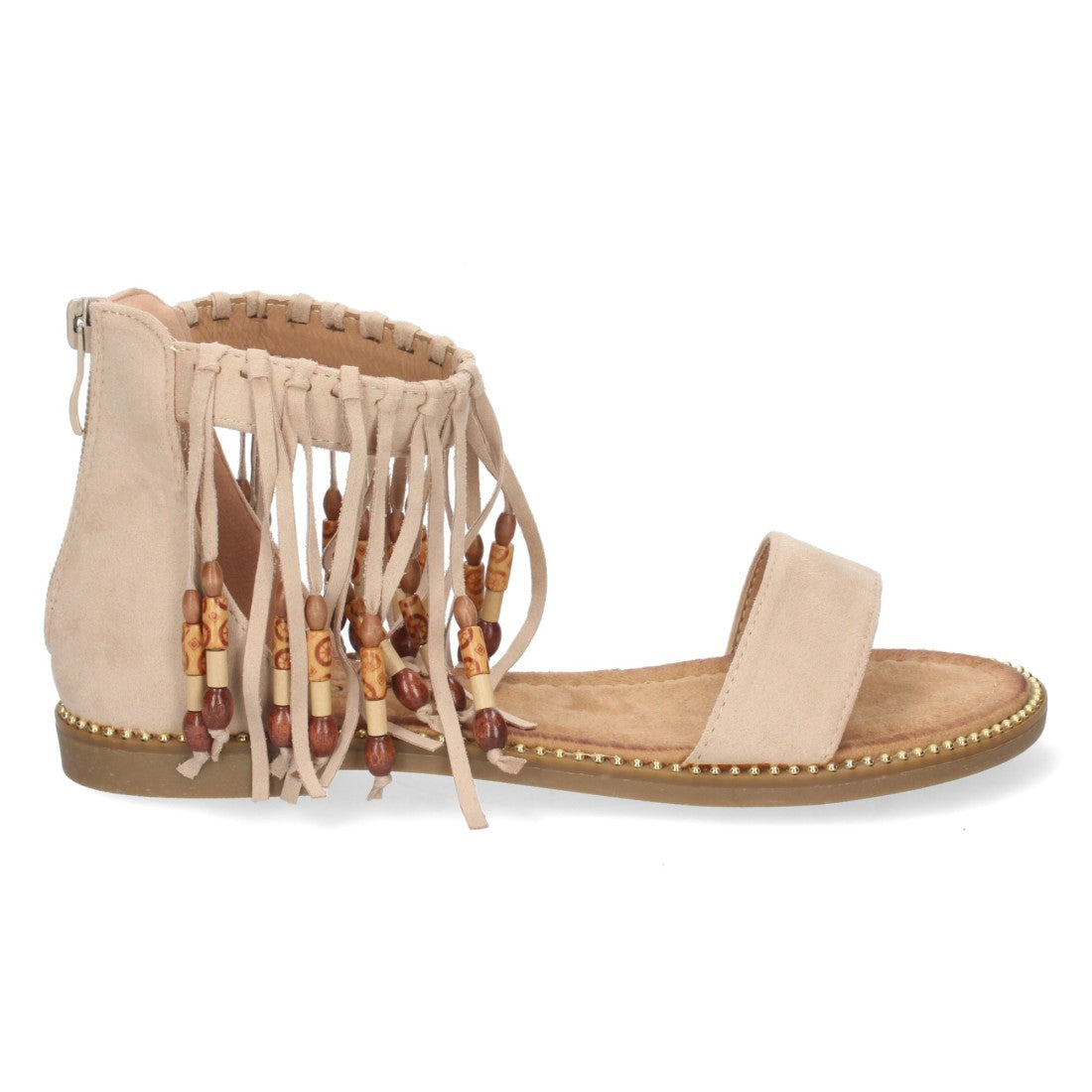 Sandalias Beige Mujer Verano Cómodas