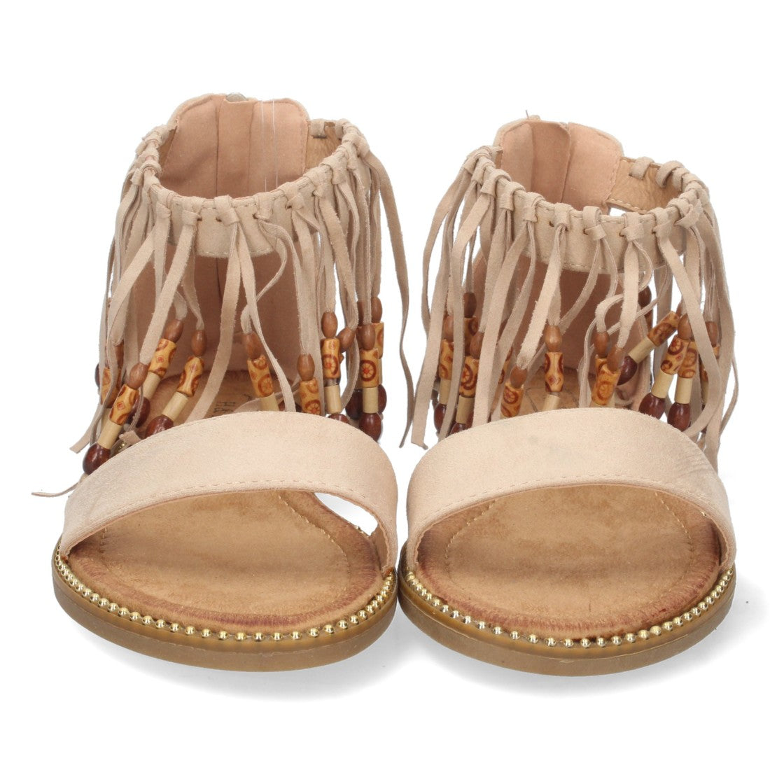 Sandalias Beige Mujer Verano Cómodas
