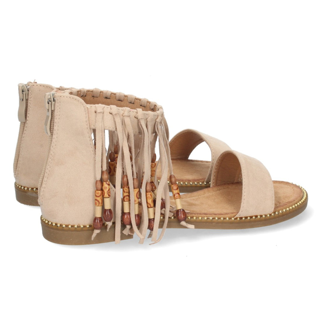 Sandalias Beige Mujer Verano Cómodas