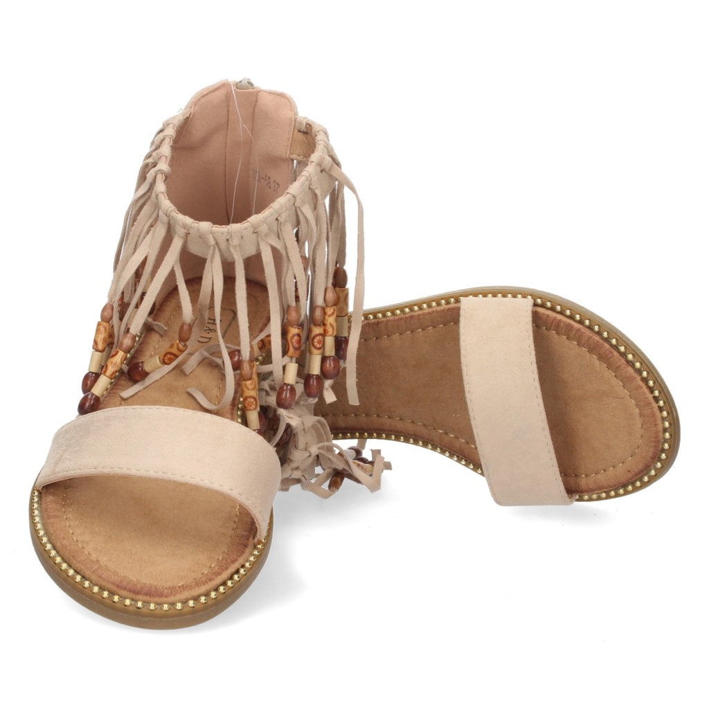 Sandalias Beige Mujer Verano Cómodas
