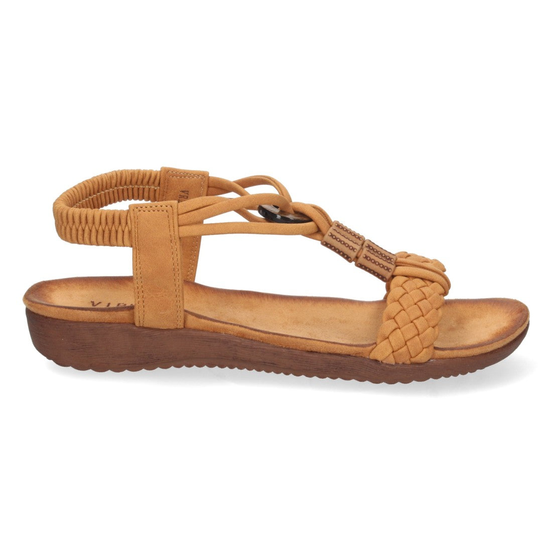 Sandalias Cuero Mujer Planas Pala Trenzada T Cómodas