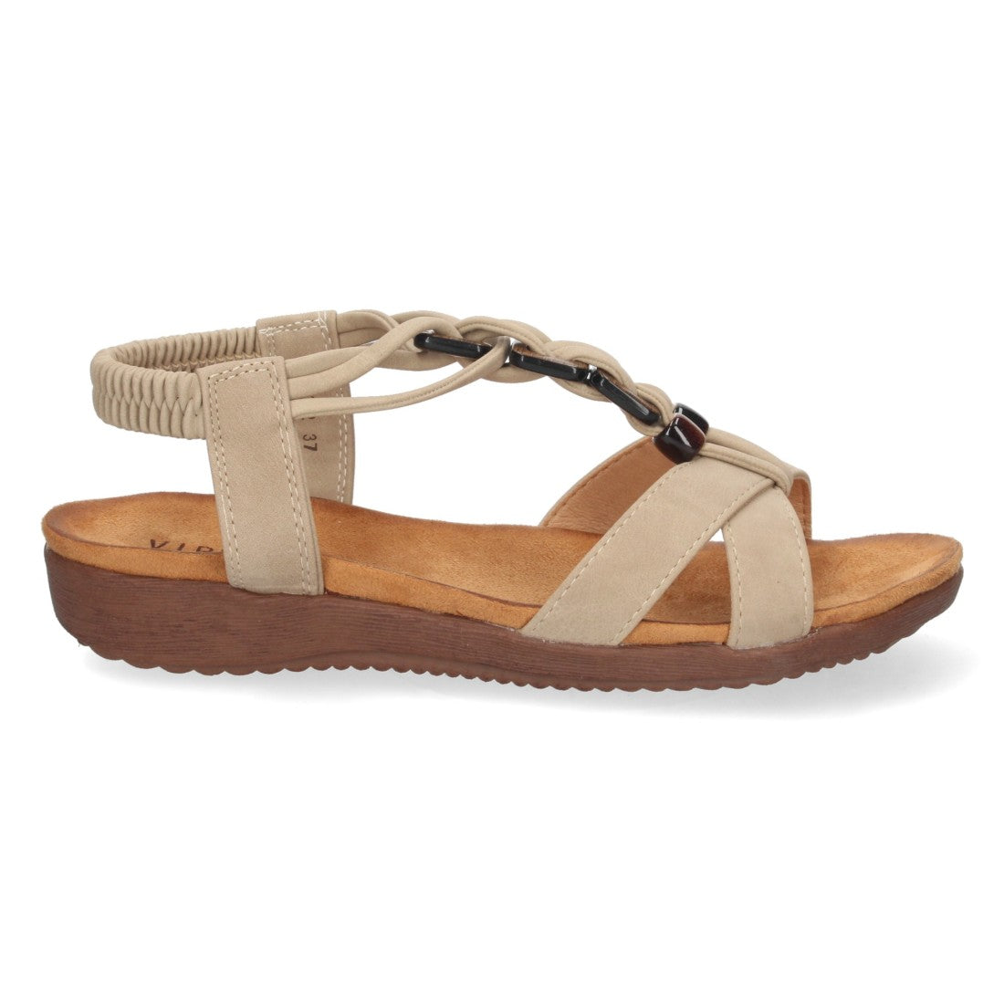 Sandalias Beige Mujer Elegantes Verano