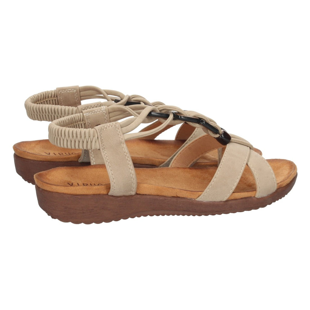 Sandalias Beige Mujer Elegantes Verano