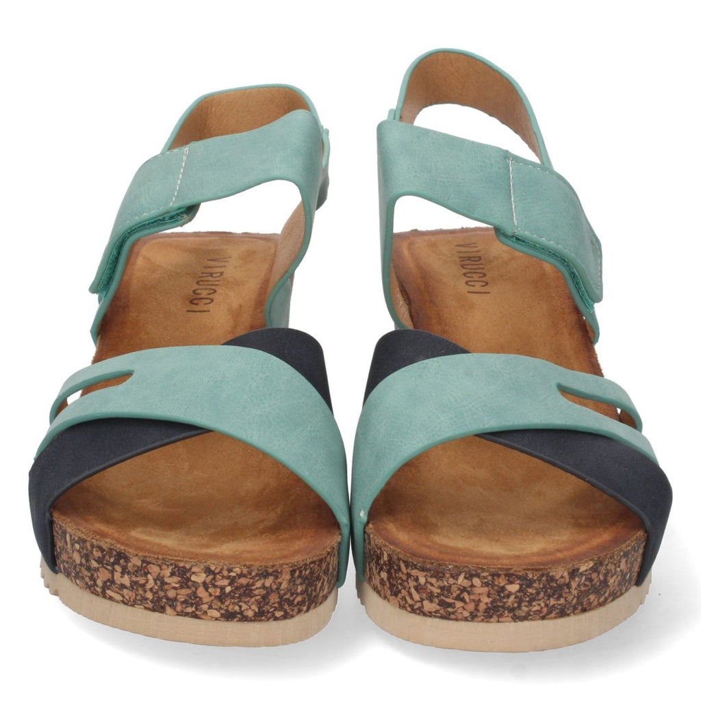 Sandalias Azul Marino Mujer Elegantes Verano