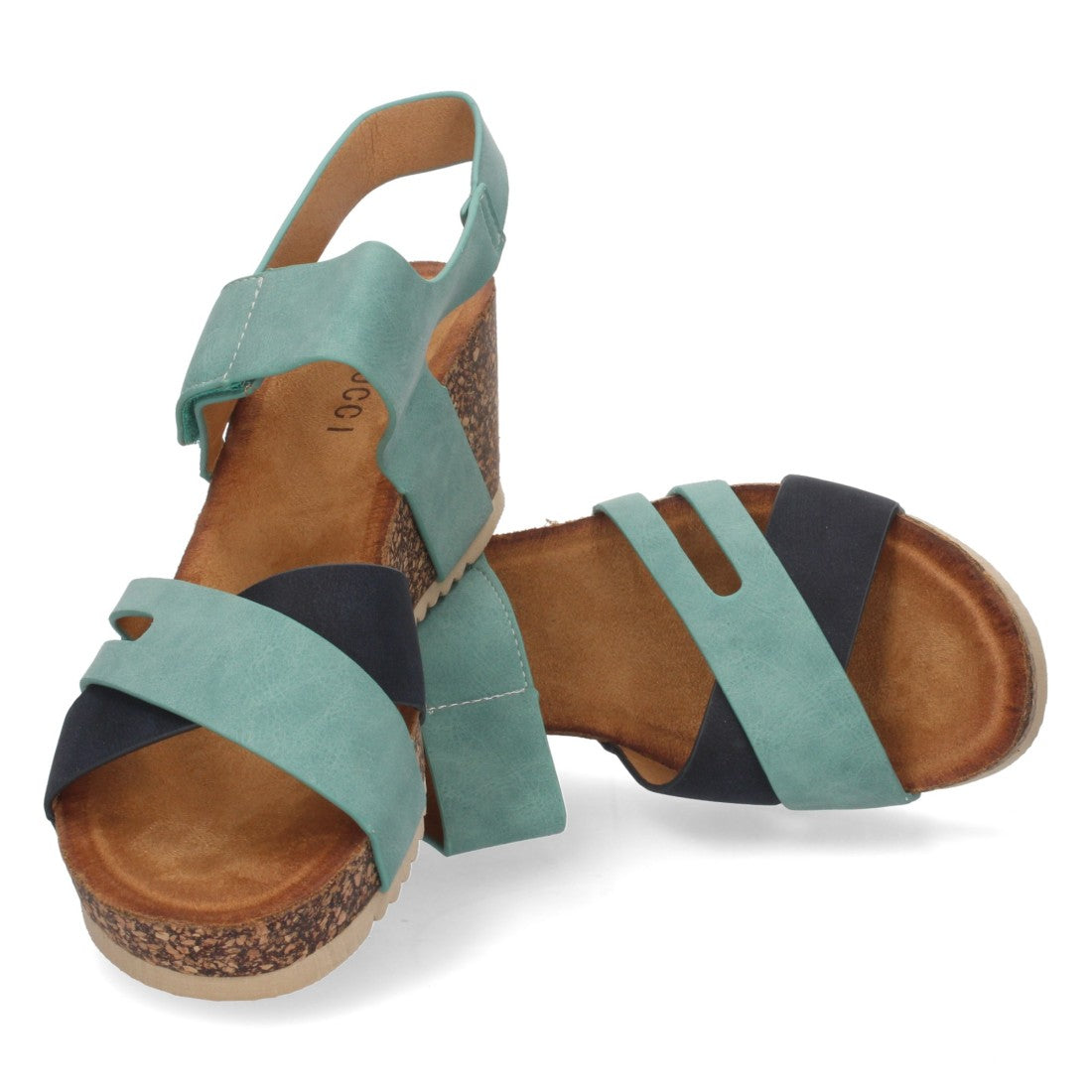 Sandalias Azul Marino Mujer Elegantes Verano