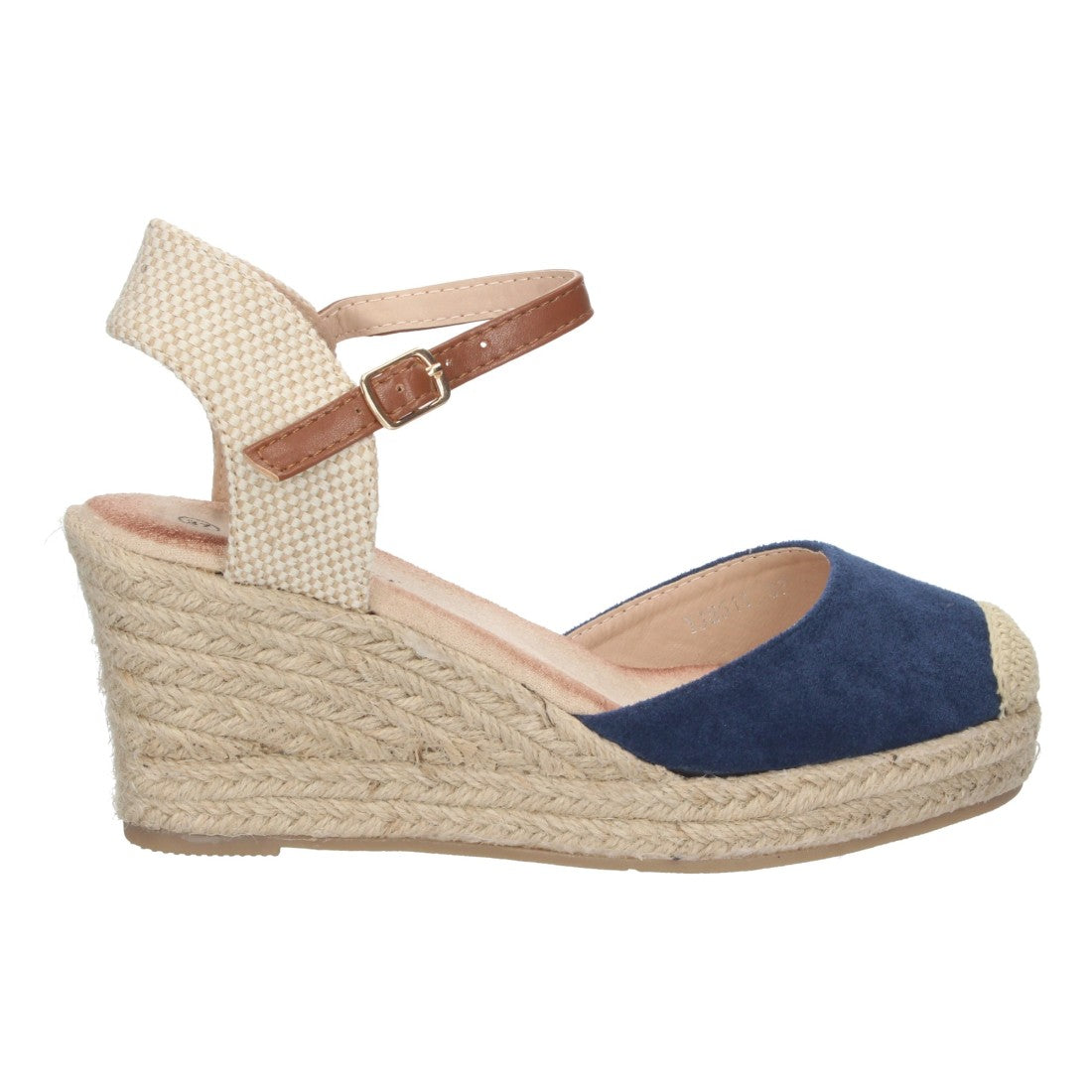 Sandalias Marino Mujer Cuña Yute Pala Cerrada Cómodas