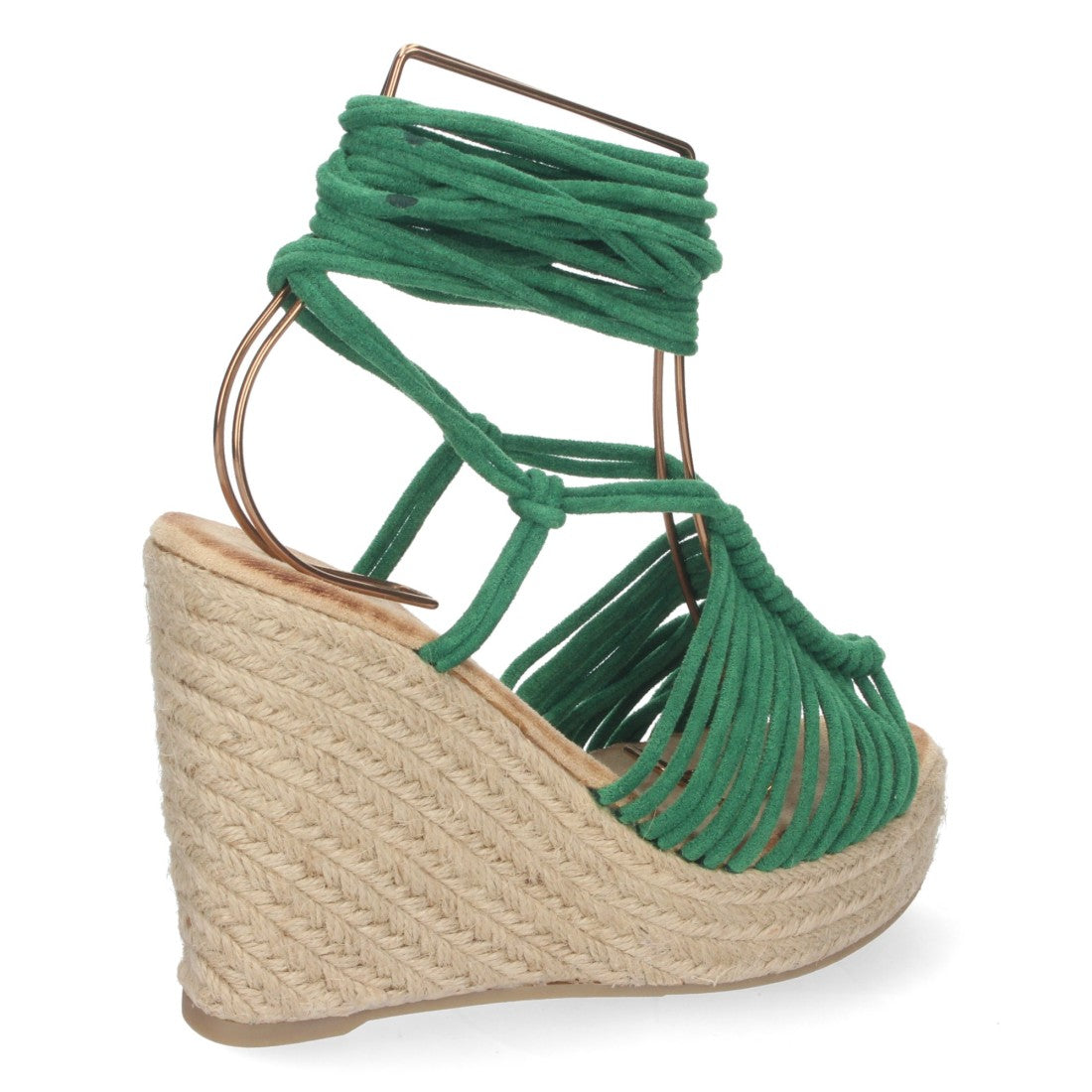 Sandalias Verdes Planas Frescas Mujer