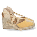Sandalias Amarillas Planas Alegres Ligeras Verano Mujer