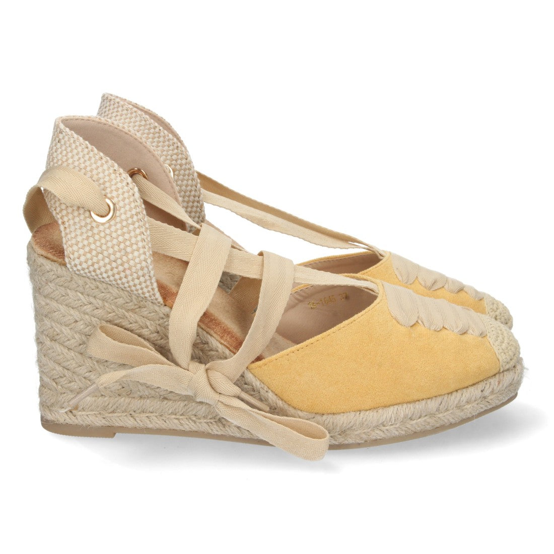 Sandalias Amarillas Planas Alegres Ligeras Verano Mujer