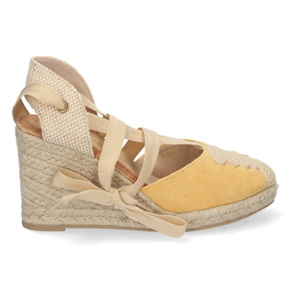 Sandalias Amarillas Planas Alegres Ligeras Verano Mujer