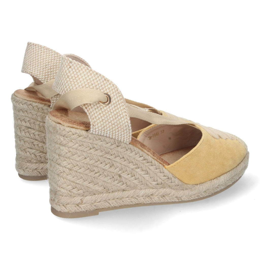 Sandalias Amarillas Planas Alegres Ligeras Verano Mujer