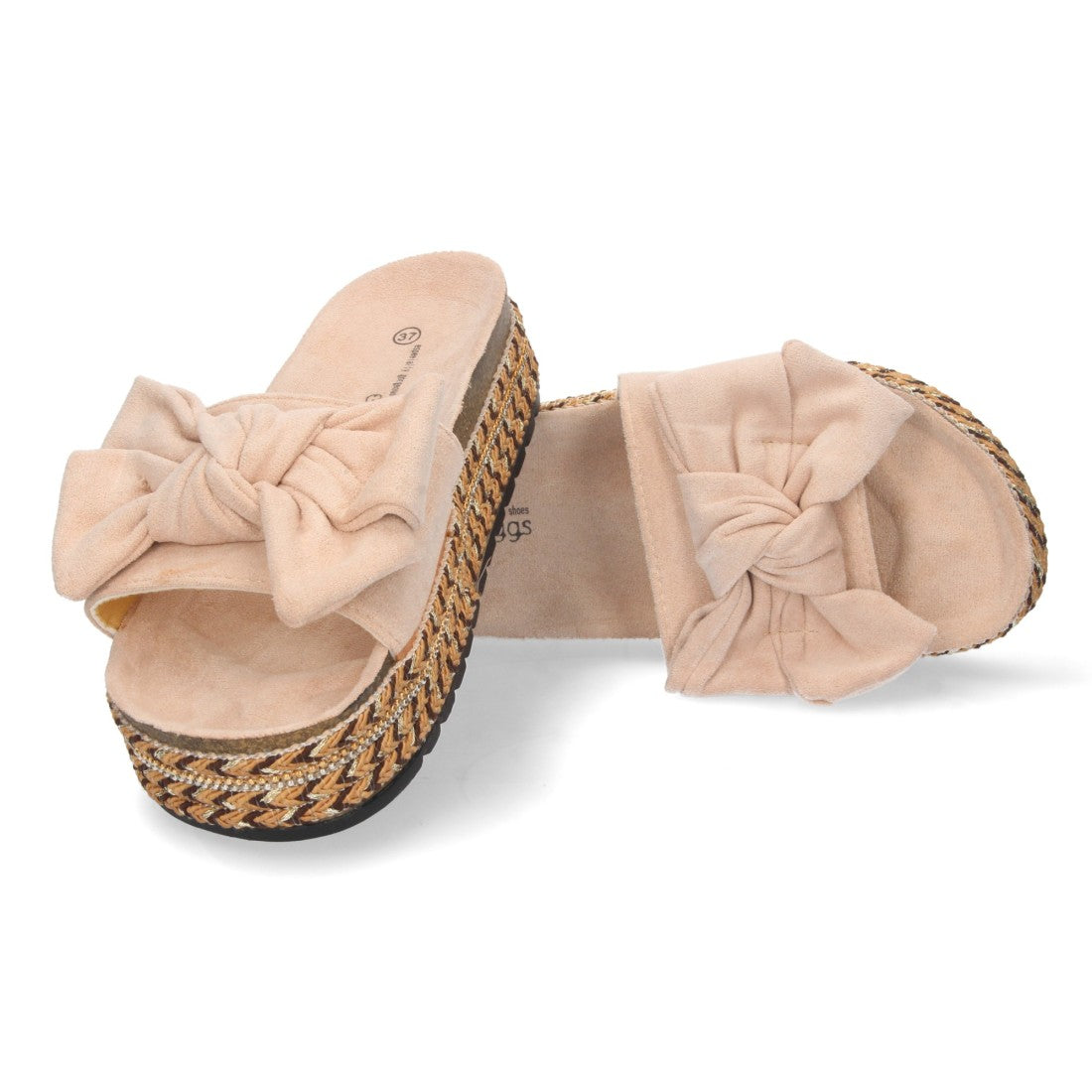 Sandalias Beige Mujer Elegantes Verano