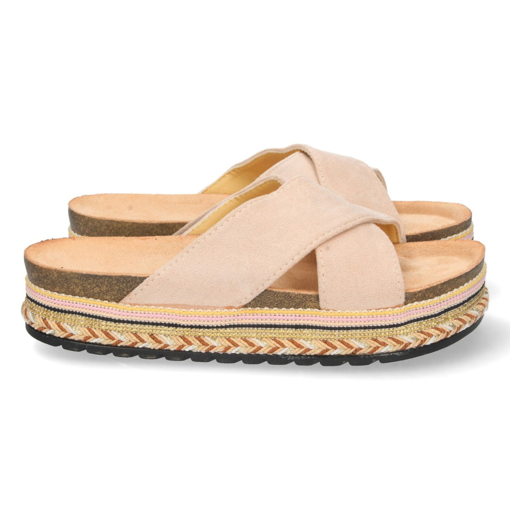 Sandalias Beige Mujer Elegantes Verano