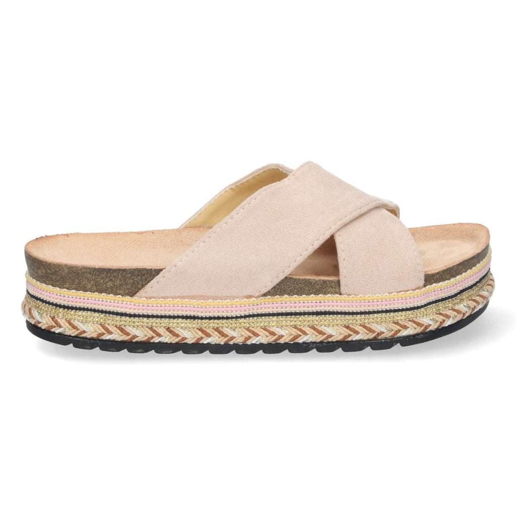 Sandalias Beige Mujer Elegantes Verano