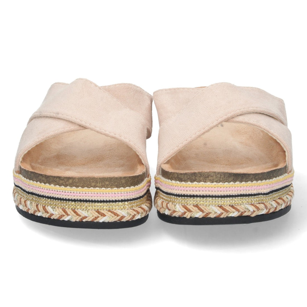 Sandalias Beige Mujer Elegantes Verano