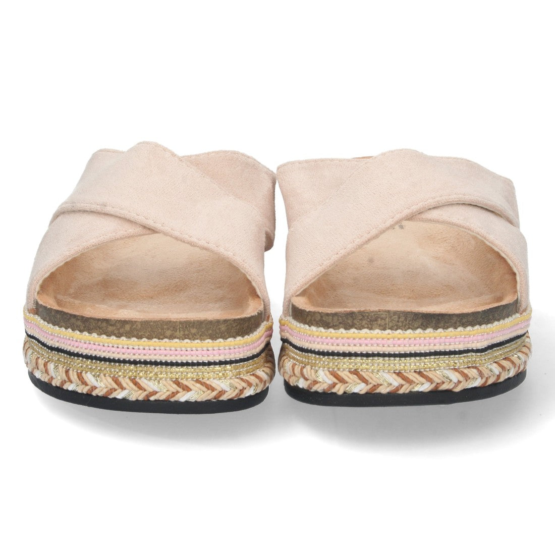 Sandalias Beige Mujer Elegantes Verano