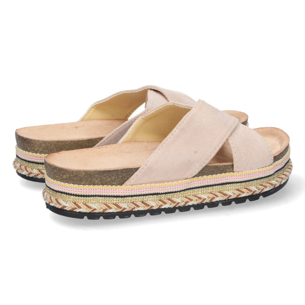 Sandalias Beige Mujer Elegantes Verano
