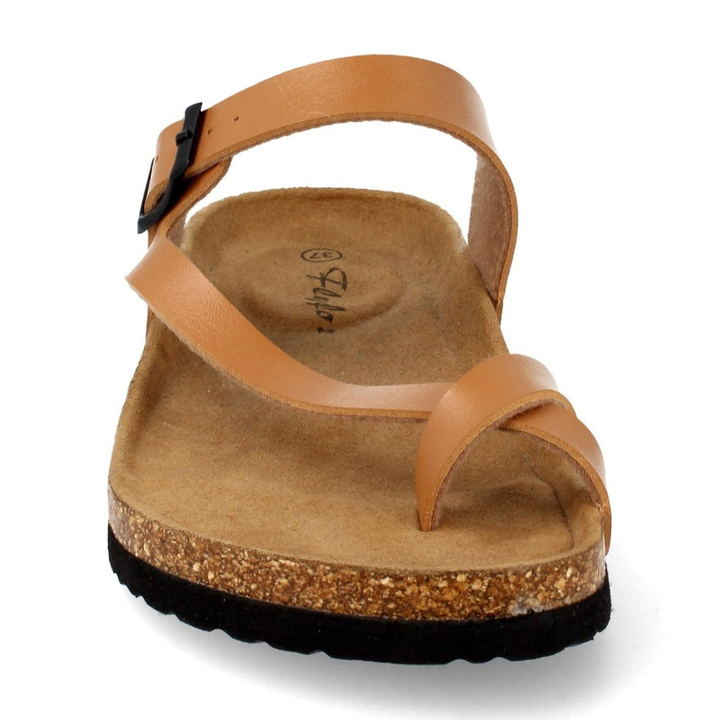 Sandalias Camel Mujer Bio Estilo Esclava Planta Anatómica Hebilla Elegantes