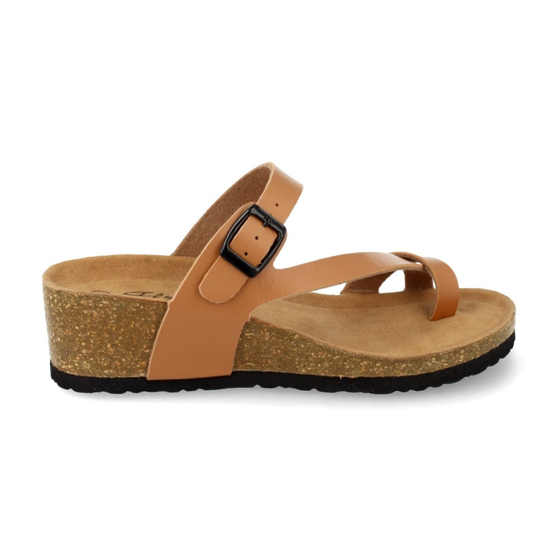 Sandalias Camel Mujer Cuña Bio Plantilla Anatómica Estilo Esclava Elegantes