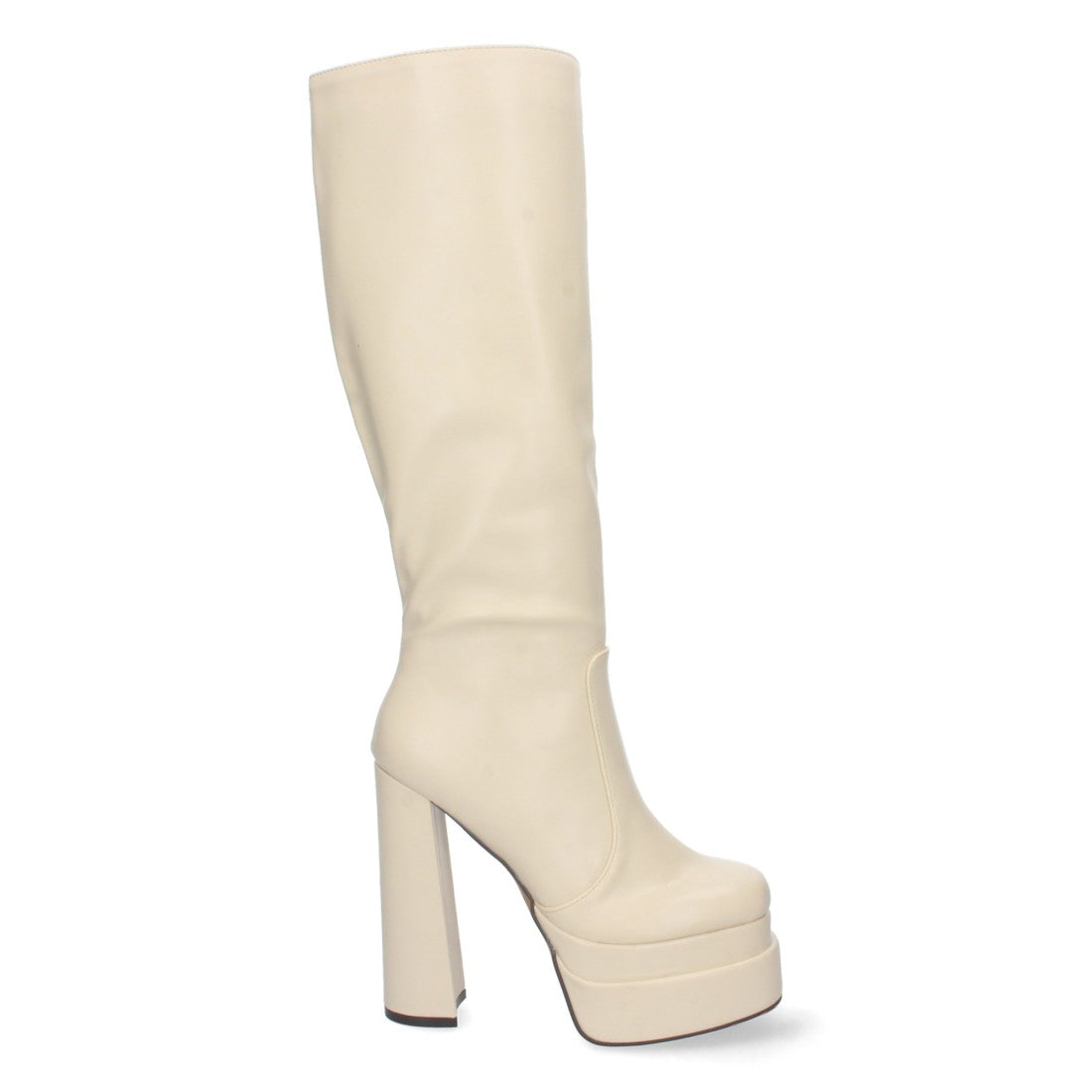 Elegante vielseitige beigefarbene Stiefel