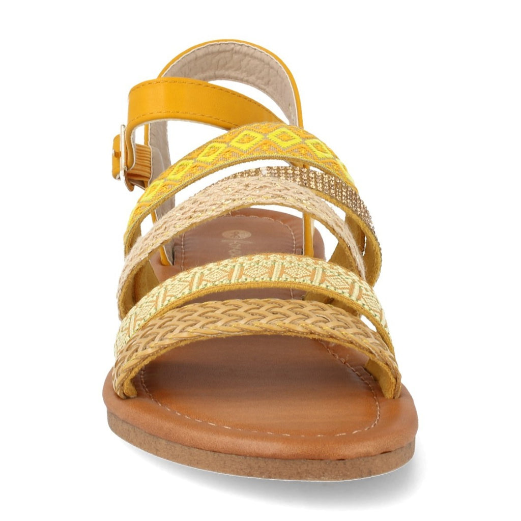 Sandalias Amarillas Mujer Elegantes Verano