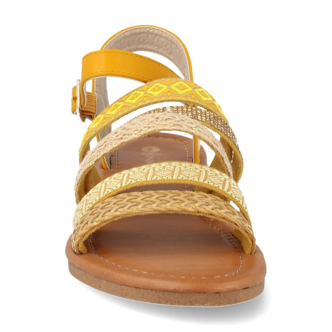 Sandalias Amarillas Mujer Elegantes Verano
