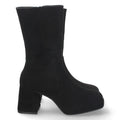 Elegante schwarze Stiefel mit Absatz