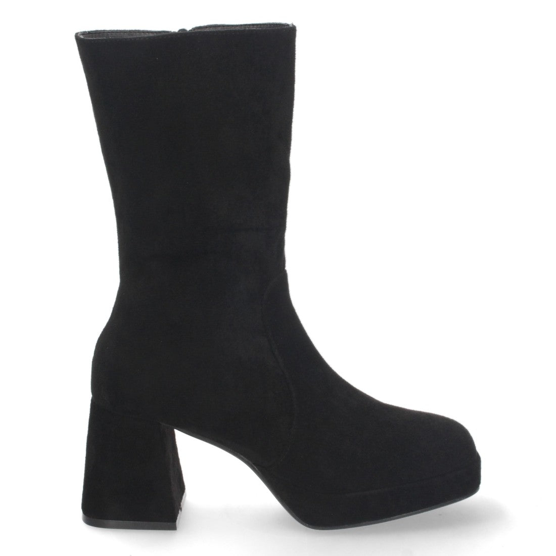 Elegante schwarze Stiefel mit Absatz