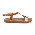Sandalias Camel Mujer Elegantes Verano