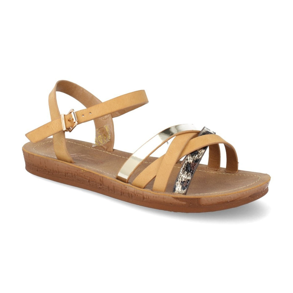 Sandalias Beige Mujer Elegantes Verano