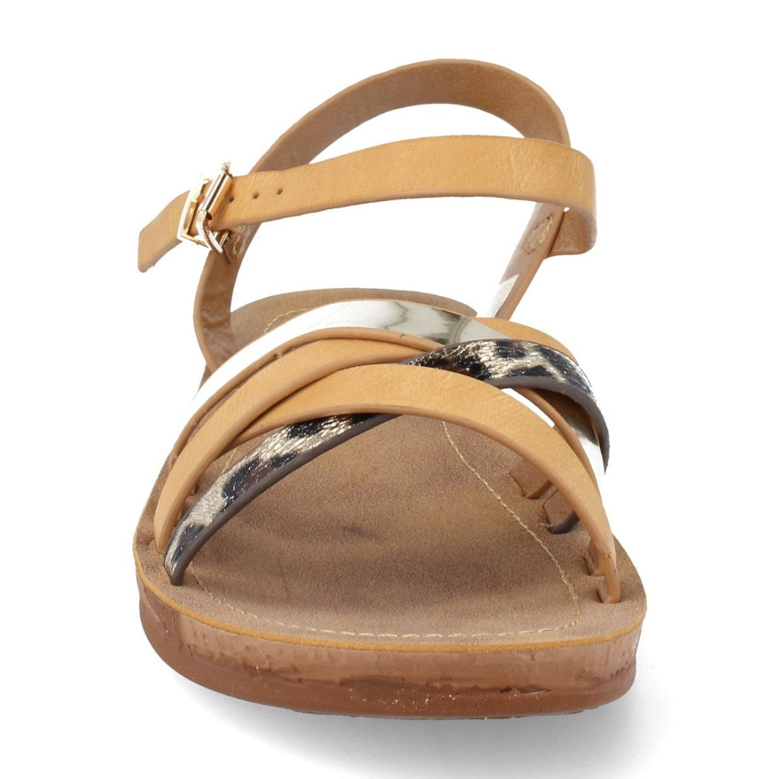 Sandalias Beige Mujer Elegantes Verano