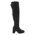 Botas Cowboy Altas Ajustadas a la Pierna - Negro
