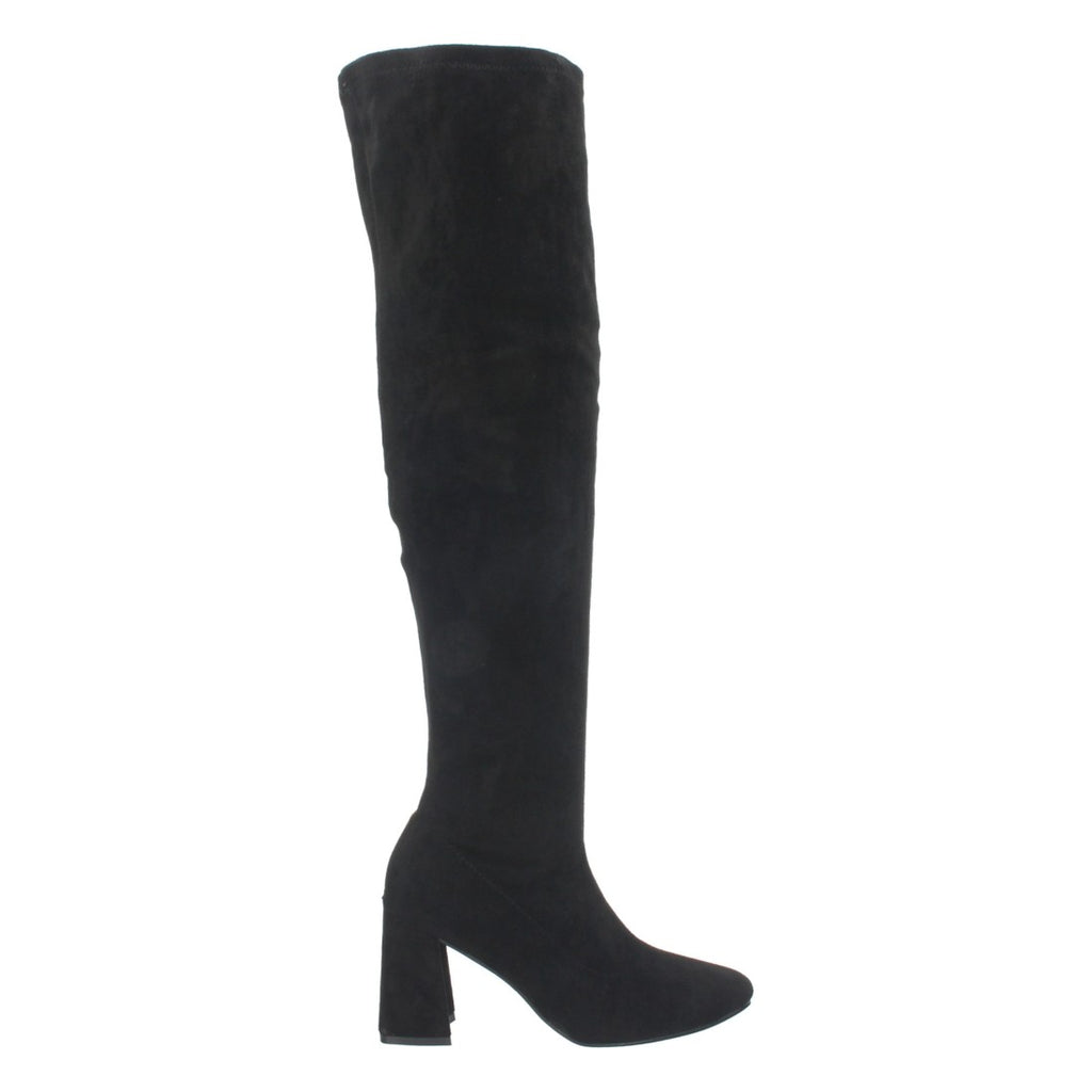 Botas Cowboy Altas Ajustadas a la Pierna - Negro