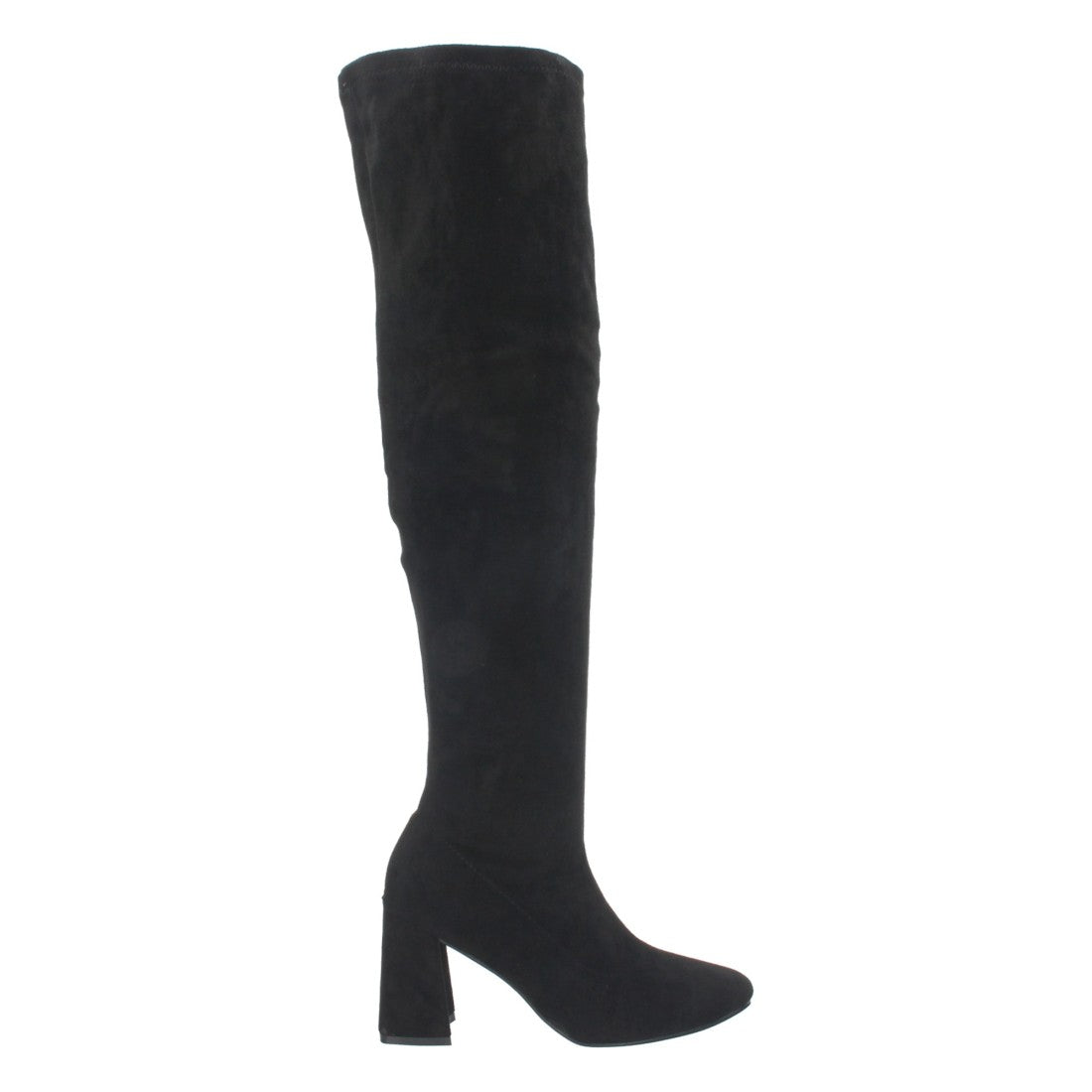 Botas Cowboy Altas Ajustadas a la Pierna - Negro