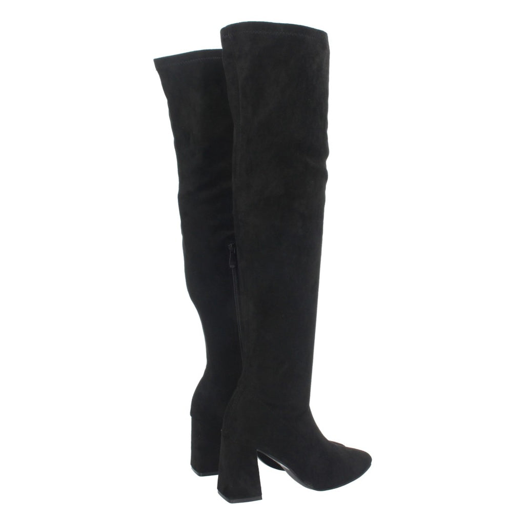Botas Cowboy Altas Ajustadas a la Pierna - Negro
