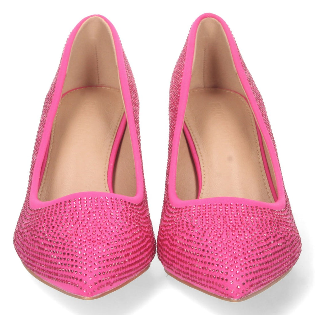 Zapatos de Tacón Fucsia Llamativos Atrevidos Mujer